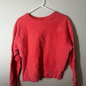 Large Champion Coral Pullover Sweatshirt